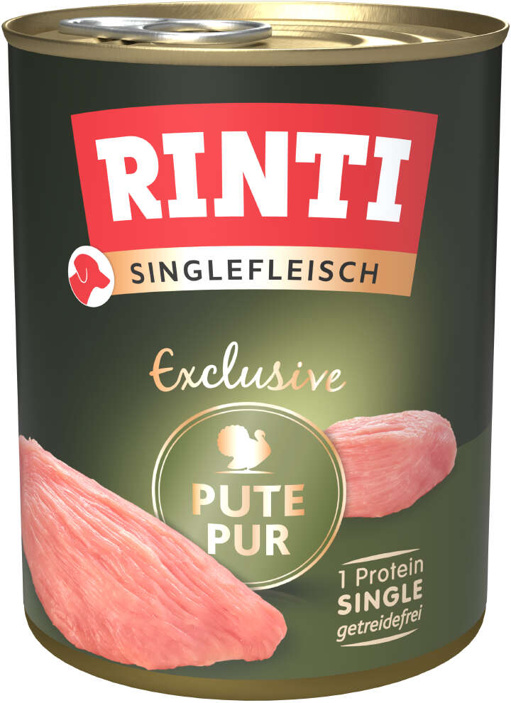 RINTI Hunde-Nassfutter Singlefleisch Pute Pur